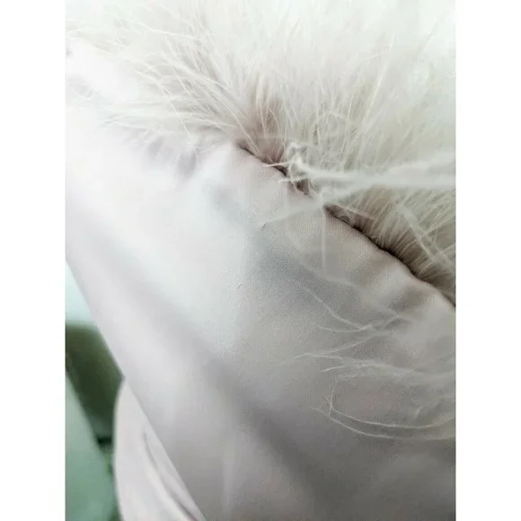 LAVISH ALICE NWT Pink Satin Feather Strapless Mini Dress Size 6 - Picture 6 of 9